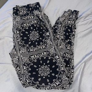 Bandana print joggers